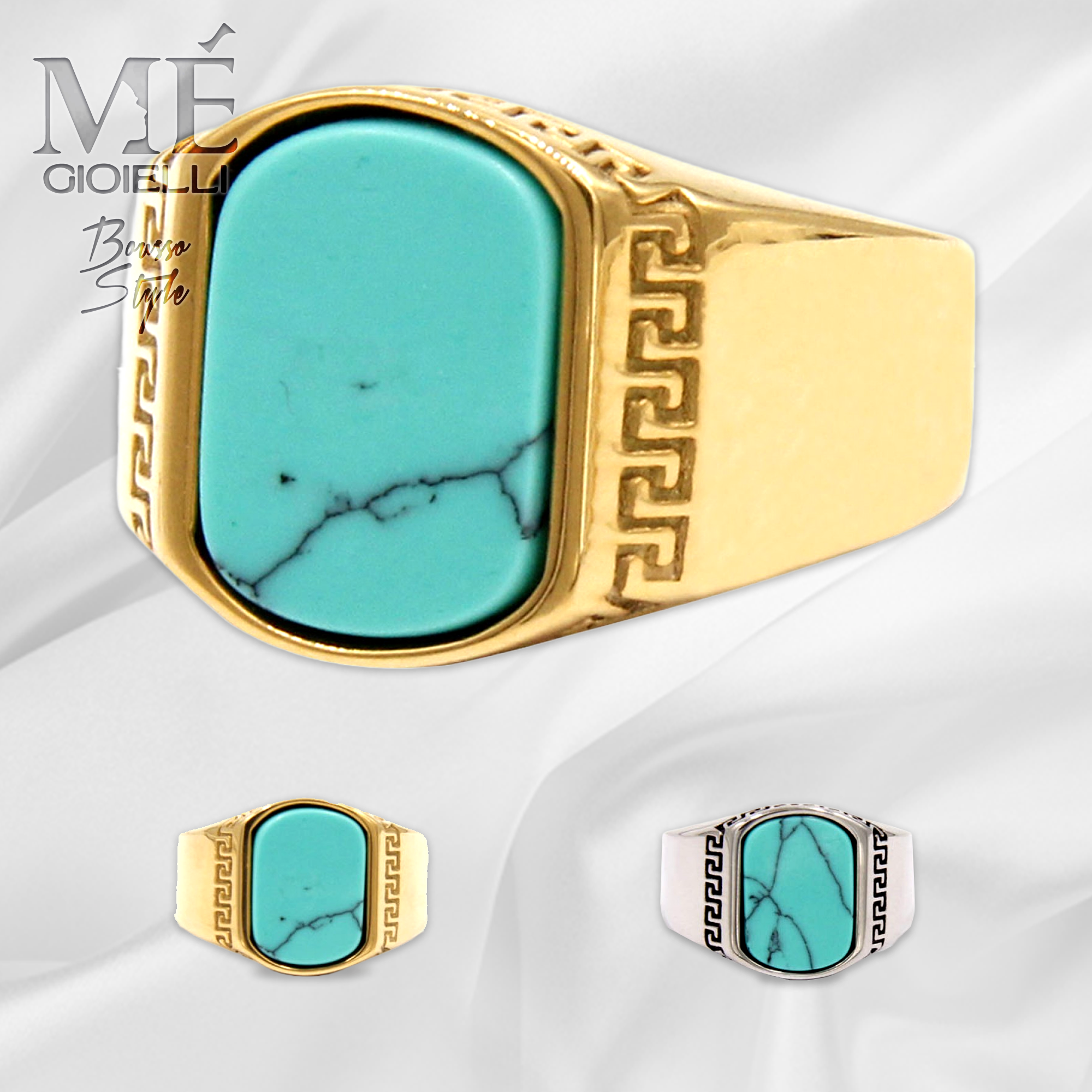 Anello pietra Turchese - immagine 3