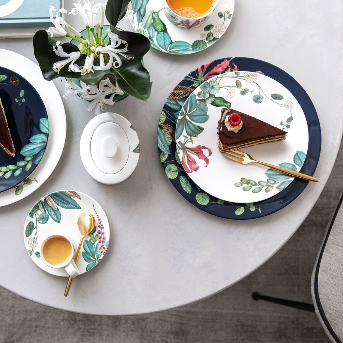 Villeroy & Boch Avarua Piatto da Torta, 33cm, blu/multicolore - immagine 7