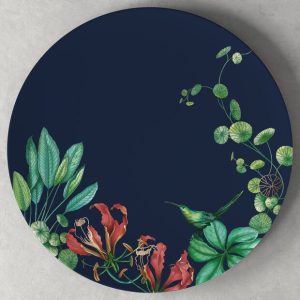 Villeroy & Boch Avarua Piatto da Torta, 33cm, blu/multicolore