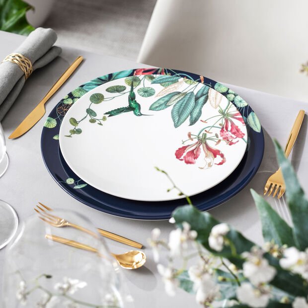 Villeroy & Boch Avarua Piatto da Torta, 33cm, blu/multicolore - immagine 3