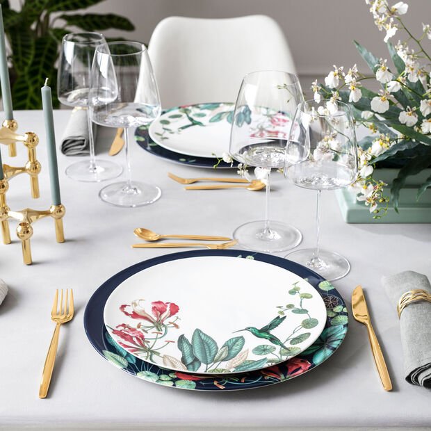 Villeroy & Boch Avarua Piatto da Torta, 33cm, blu/multicolore - immagine 4