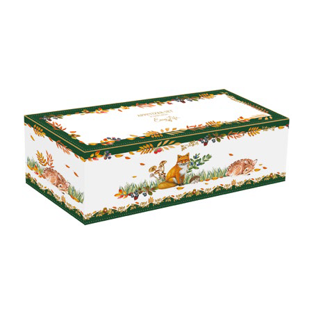 Easy Life · Set 3 Ciotoline Aperitivo in Bamboo “Ghiande” · con Vassoio in Legno · Forest Dream - immagine 3