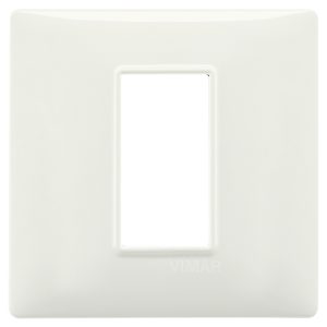 PLACCA 1M AVORIO VIMAR PLANA PER SCATOLA ROTONDA 1 MODULO 14641.02 avorio