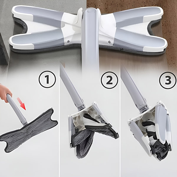 Mocio a X autoavvolgente con rotazione a 360° - immagine 3