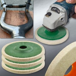 Ruota di lucidatura in feltro (set da 3 pezzi)