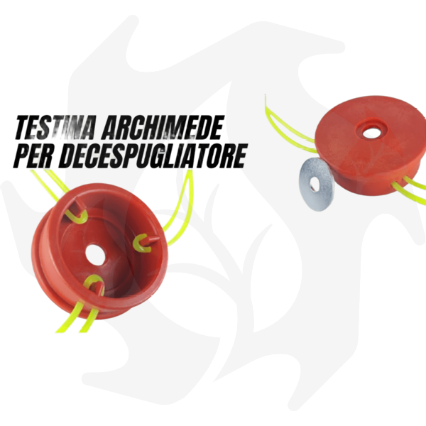 Testina universale ARCHIMEDE per sfalcio erba ricambio decespugliatore giardino - immagine 4