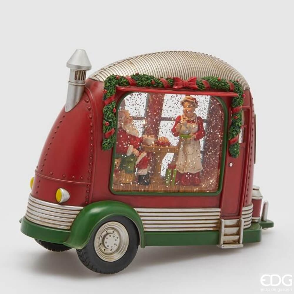 EDG · Enzo De Gasperi · Carillon Babbo Natale Camper · Musica, LED e Movimento - immagine 3