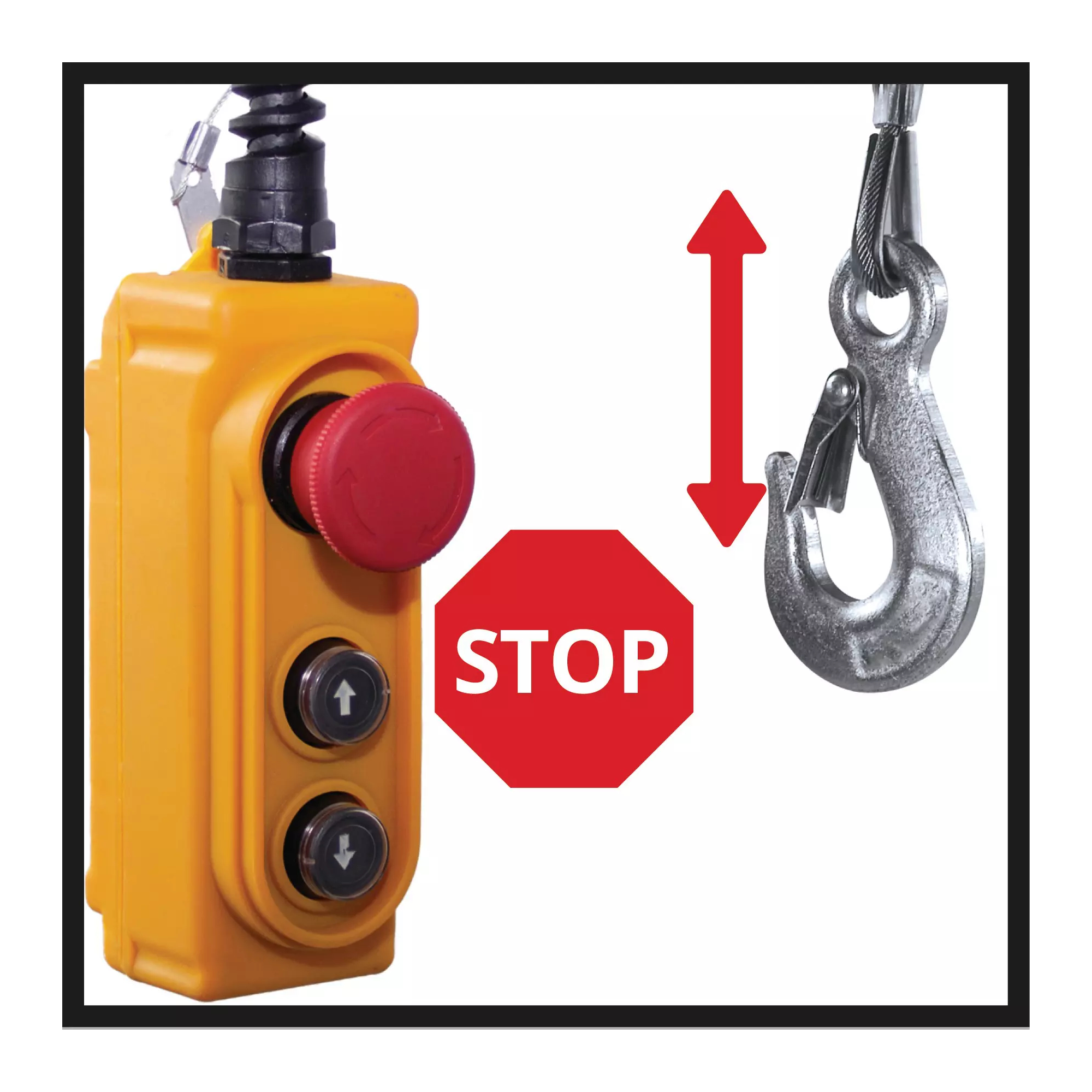 Paranco elevatore elettrico Einhell TC-EH 1000 – portata 999kg – cavo 18metri – cod.art. 2255160 - immagine 8