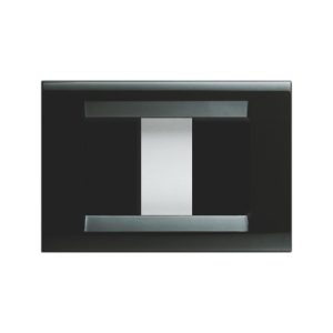 GW32051 PLACCA ORIGINALE GEWISS da 1 MOD. colore NERO TONER, PLAYBUS