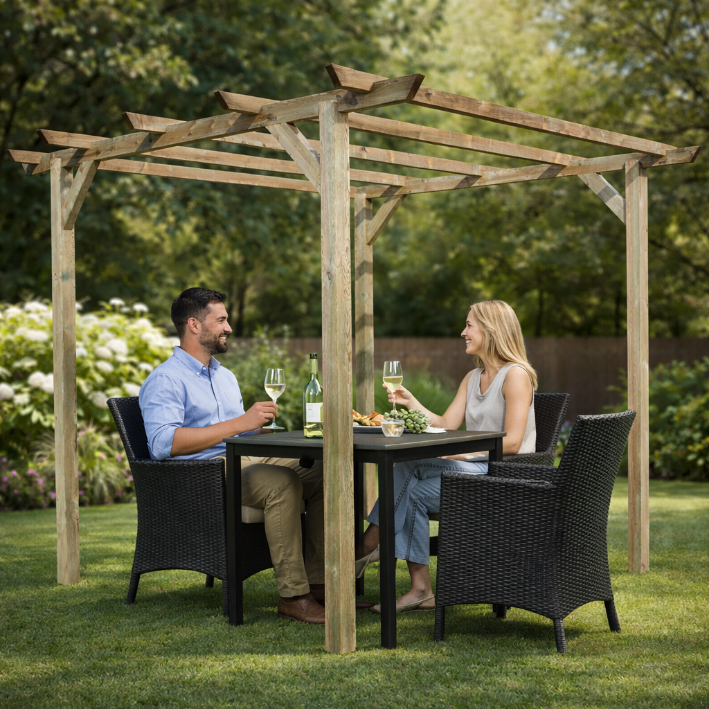 PERGOLA IN LEGNO 3X3 - immagine 3
