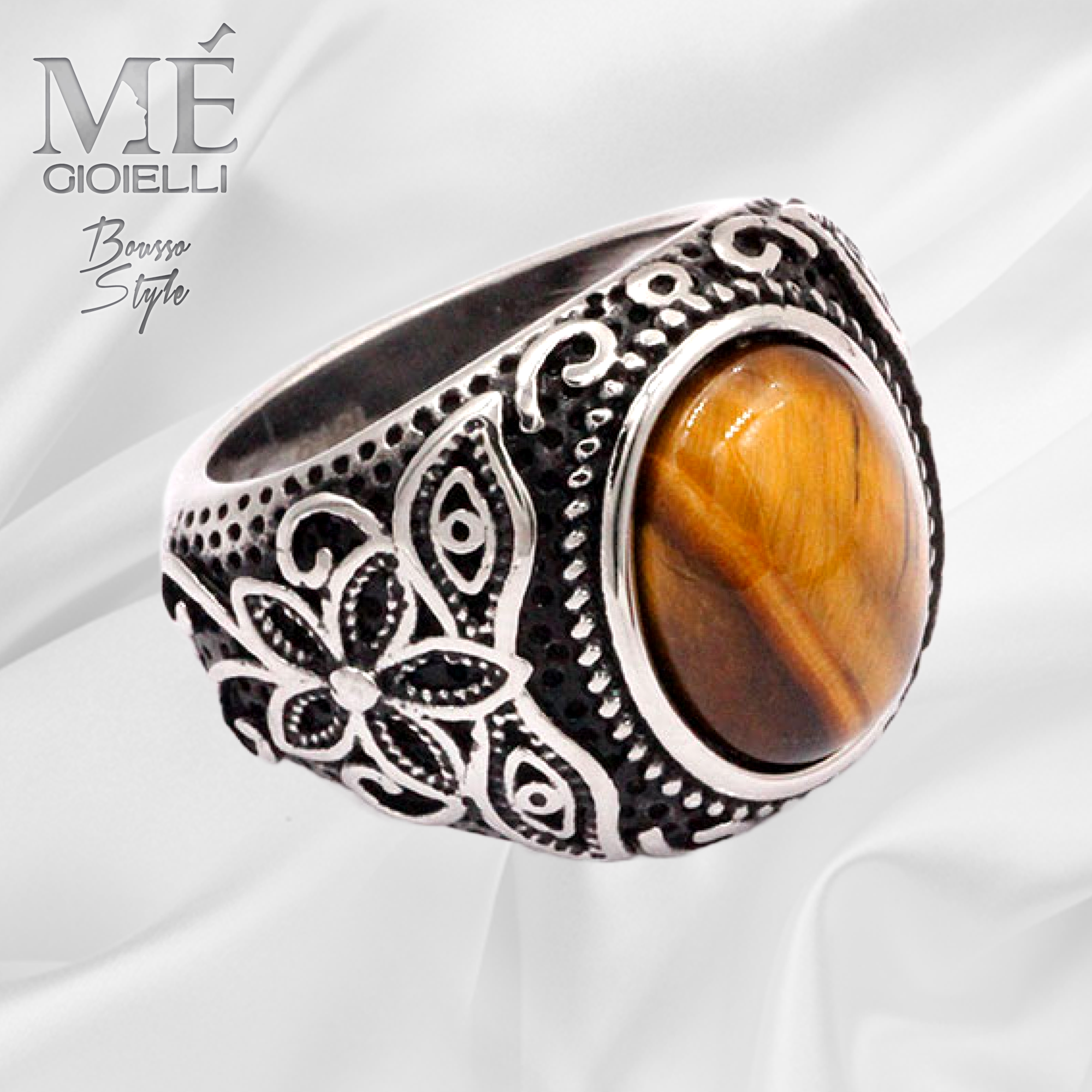 Anello Ovale Lavorazione Gotica - immagine 6