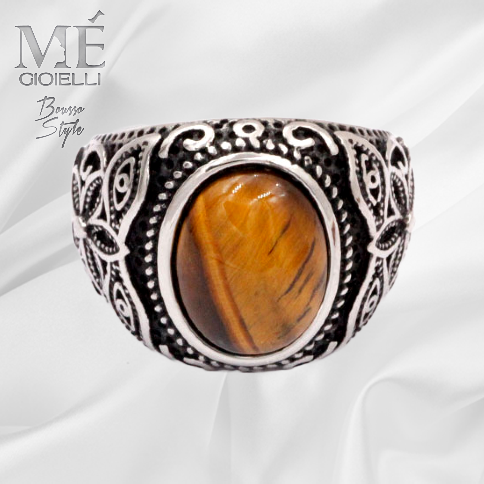 Anello Ovale Lavorazione Gotica - immagine 7