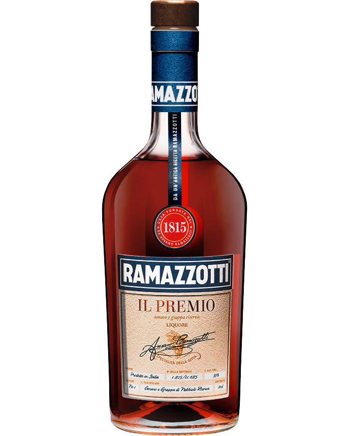 Ramazzotti – Il Premio, Amaro e Grappa Riserva – cl 70 x 1 bottiglia vetro - immagine 2