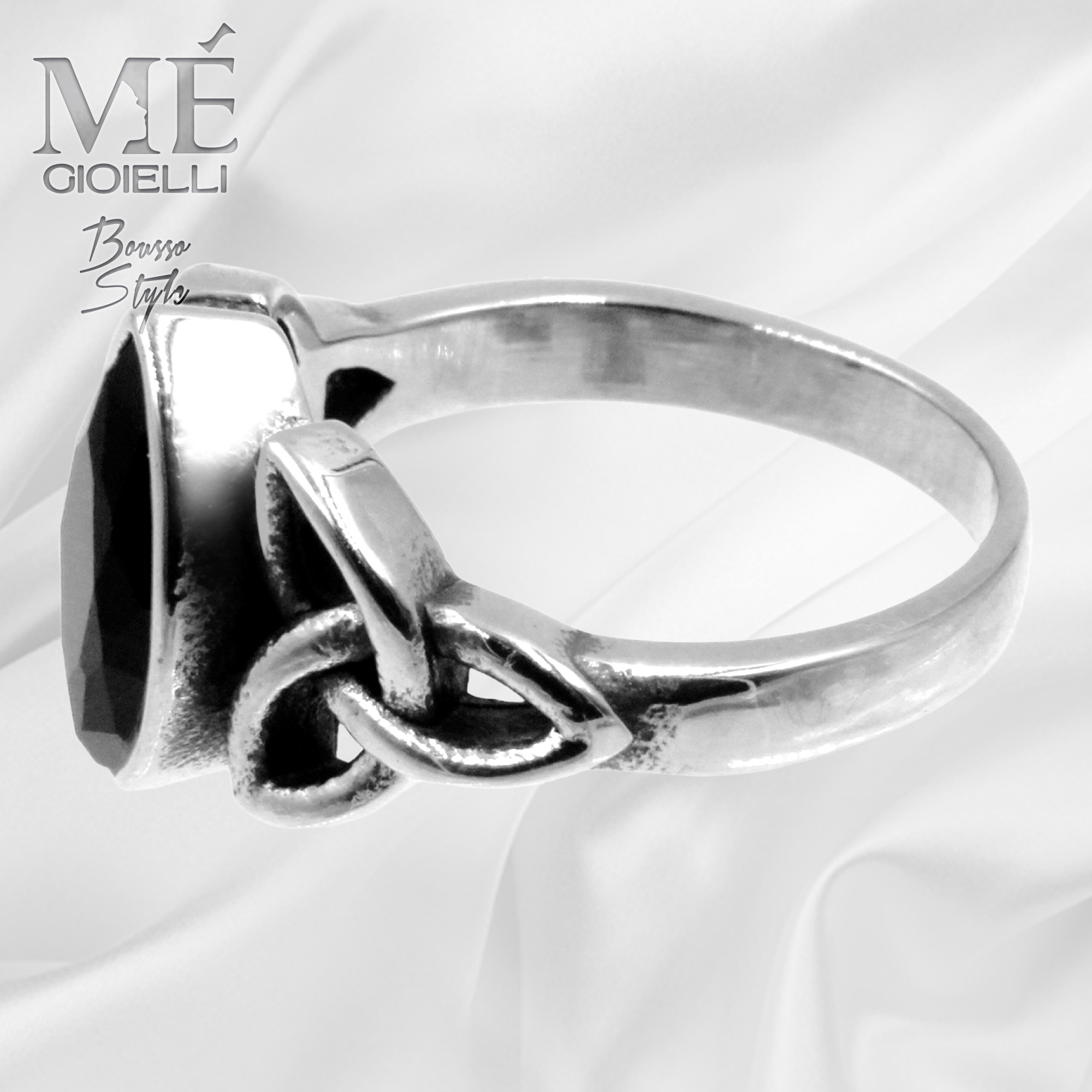 Anello Pietra Nera Slim - immagine 3