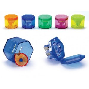 Temperino con contenitore – Giotto – 3 Fori