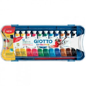 Tempere – Giotto – Tubo 4 da 12 ml -Valigetta da 12 pz