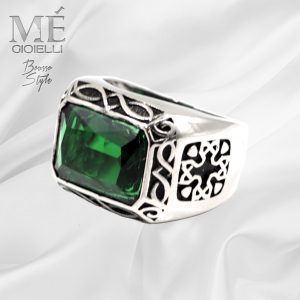 Anello Rettangolare Green