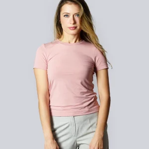 ATENA Maglietta Manica Corta Rosa Jersey di Bamboo InnBamboo