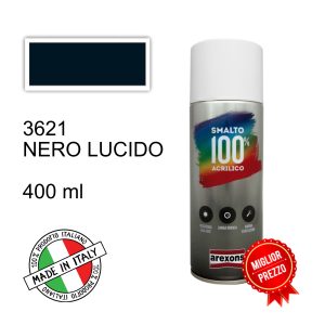 BOMBOLETTA AREXONS SPRAY 3621 Nero Lucido SMALTO 100% ACRILICO