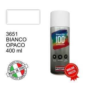 BOMBOLETTA AREXONS SPRAY 3651 Bianco Opaco SMALTO 100% ACRILICO
