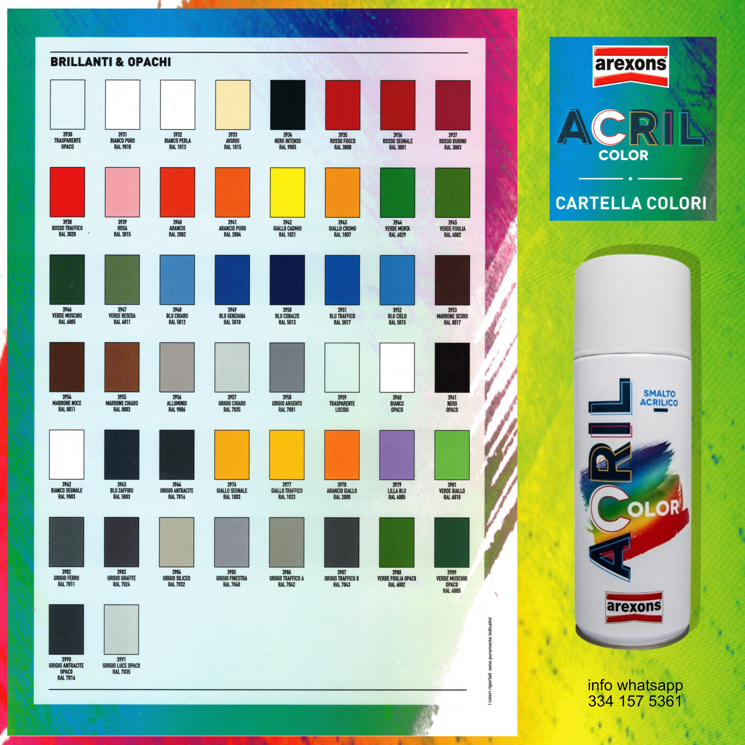 BOMBOLETTA AREXONS SPRAY 3939 Rosa Ral 3015 SMALTO BASE ACRILICA – VERNICE ACRILCOLOR – - immagine 3