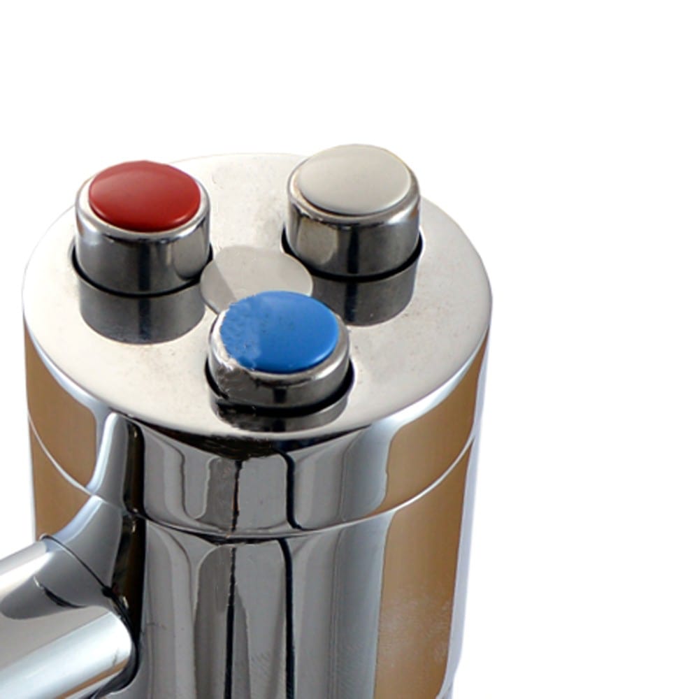 Colonna a 3 vie cromo con maniglie - immagine 4