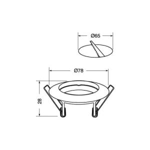 Ghiera fissa cromata Elcart
