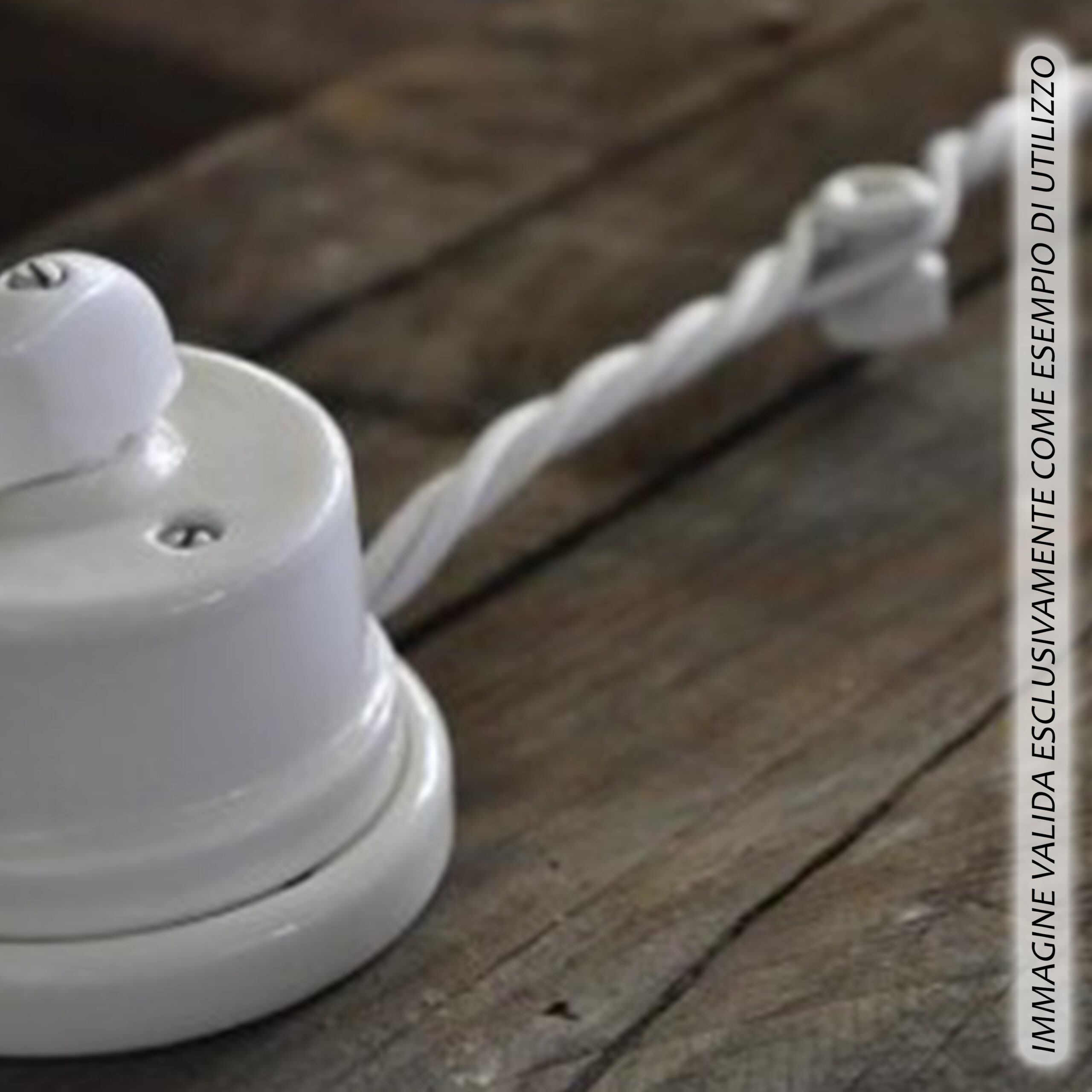 CAVO ELETTRICO TRECCIA 2×1 (2fili da 1mm di sezione) IN TESSUTO VINTAGE COLOR MARRONE, ideale per lampadari pendenti e per isolatori. - immagine 9