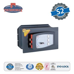 CASSAFORTE  GD/3B – 21x34x15cm HxLxP CON COMBINAZIONE E CHIAVE TECHNOMAX GD