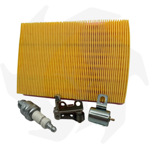 Kit puntine+condensatore+candela e filtro aria per motore Intermotor IM250 – IM300 – IM350