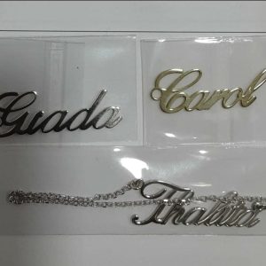 Bracciale Nome Intagliato Argento 925