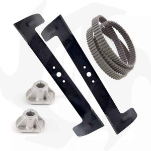 Kit riparazione trattorino CASTEL GARDEN TwinCut 102 lame mulching, cinghia e mozzi