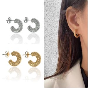 Orecchini Cerchietto Battutino