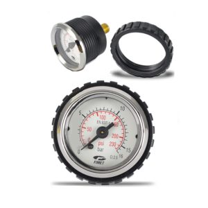Manometro FIMET a secco per installazione a pannello 1/8″ Ø 40mm.