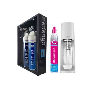 Sistema di microfiltrazione acqua ad 1 via Edenya Micro Graph e gasatore Sodastream Terra