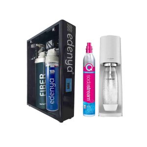 Sistema di microfiltrazione ad 1 via con filtro Fiber medium e gasatore Sodastream Terra