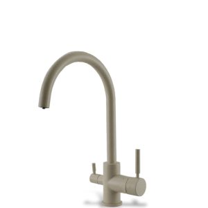 Rubinetto miscelatore 3 vie granito avena per sistemi di trattamento acqua