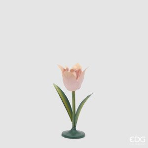 EDG · Enzo De Gasperi · Portacandela Tulip · Pink · H 25 cm
