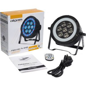 Faretto PARWASH76-RING LED 7x6W RGBW + RING RGB