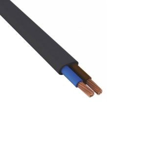 Cavo elettrico multipolare 2×0,75 – nero piatto