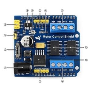 Shield Controllo Motori 2 X L293D