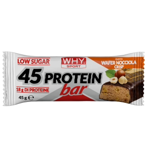 45 Protein Low Bar Crisp Wafer Nocciola 45gr Whysport