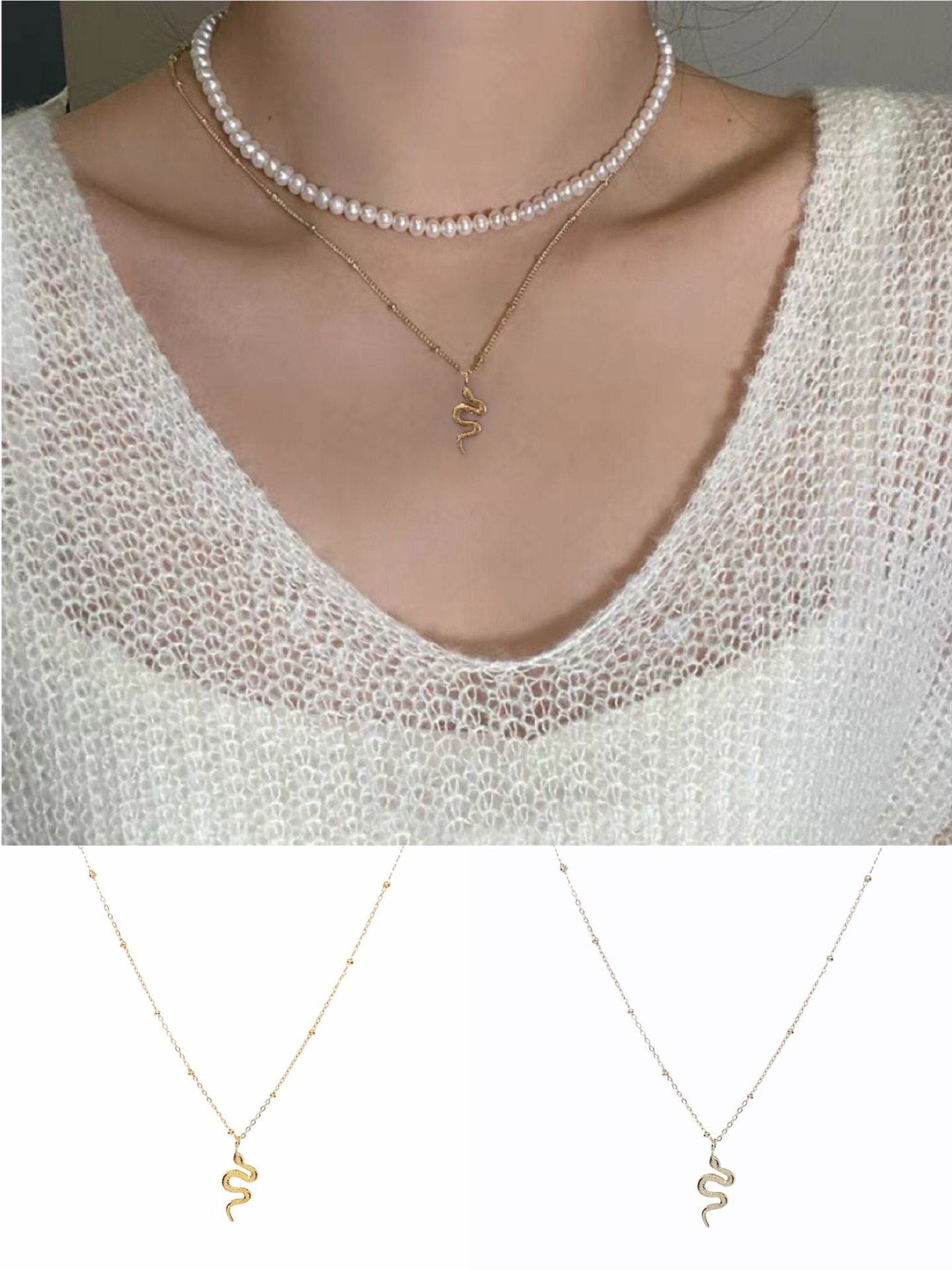 Girocollo con Ciondolo Serpentino - immagine 2