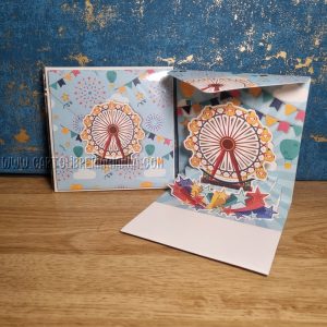 Origamo biglietto auguri – Abbracci – Happy Birthday Ferris Wheel