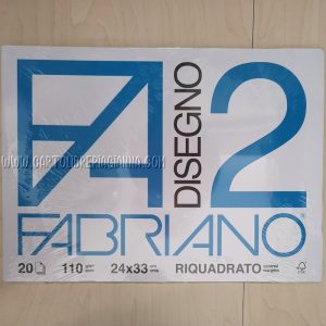 Blocco da disegno – Fabriano F2 – 24×33 – Riquadrato