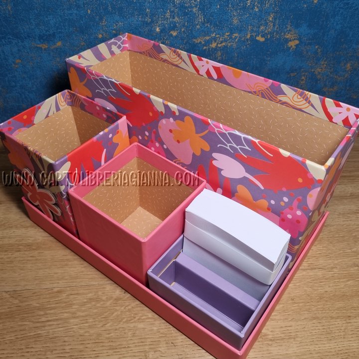 Cartomania – Organizer da scrivania con divisori matite e notes - immagine 3