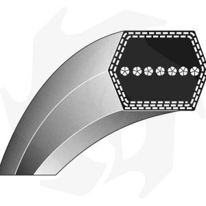 Cinghia movimento lame Trattorino Castel Garden Efco Honda Viking  35065700/0