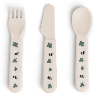 Set 3 Posate Tiny Farm Api Beige Done by Deer