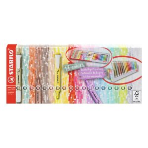 Stabilo Swing Cool Pastel + Naturcolors – Desk da 18 pezzi
