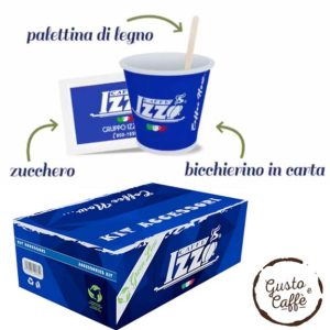 Izzo Kit Accessori 150 Bicchieri Palette e Zucchero “GREEN LINE”